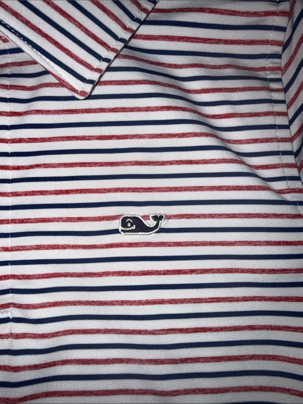 Vineyard Vines Red & Navy Striped Kids Polo - Picture 3 of 6